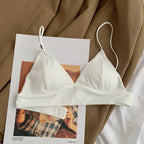 Soutien-gorge effet push-up en coton sans couture pour femmes