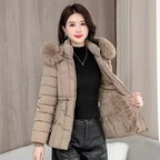 Manteau d'hiver matelassé en coton pour femmes
