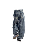 Jean bleu vintage pour femmes
