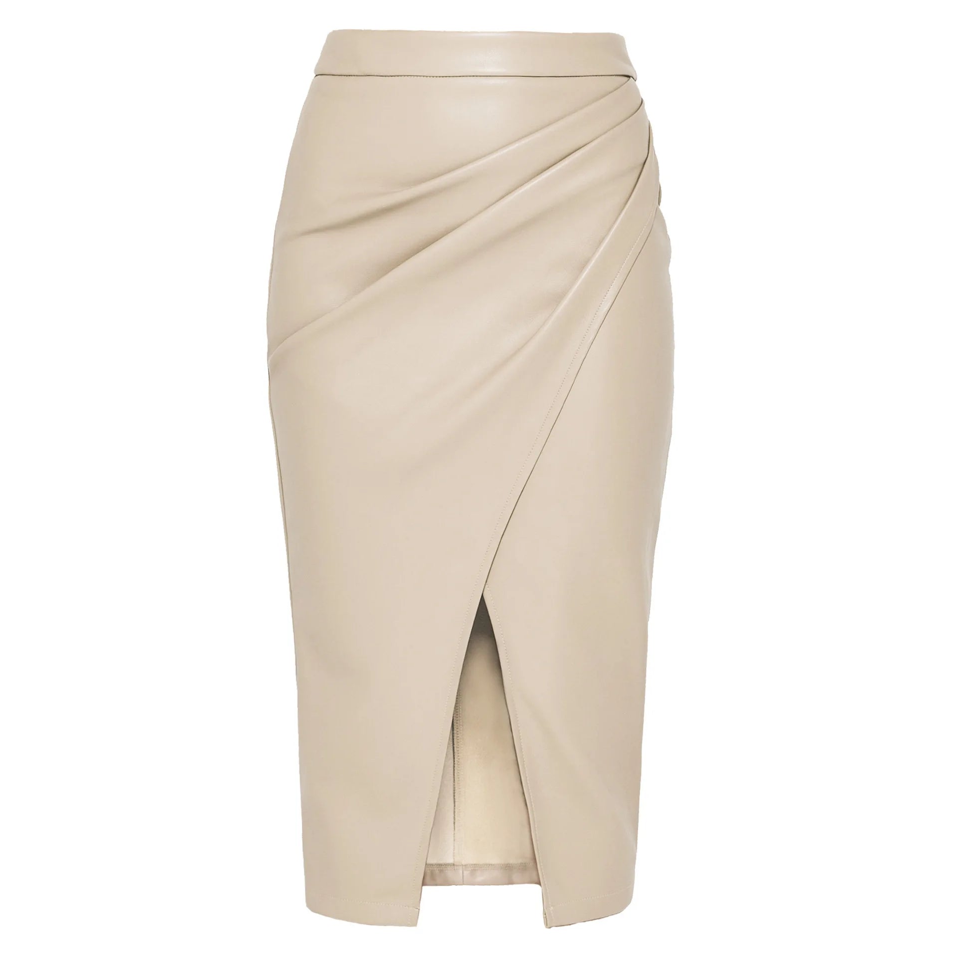 Jupe en cuir PU pour femmes