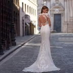 Robe de mariée sirène en Satin doux pour femmes