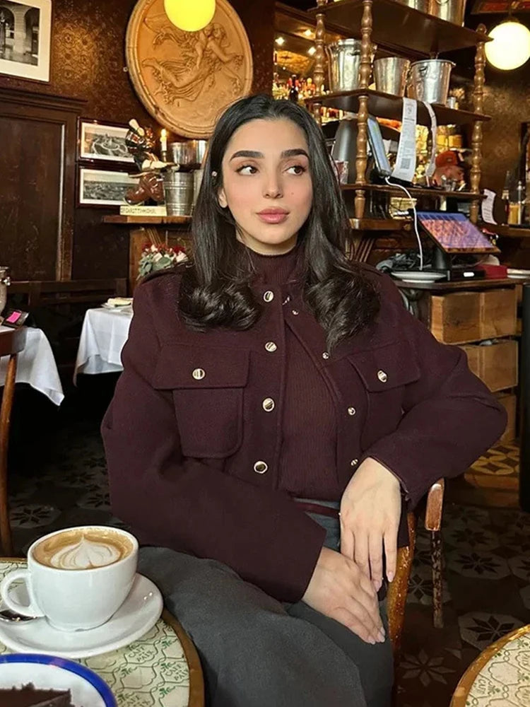 Veste courte vintage pour femmes
