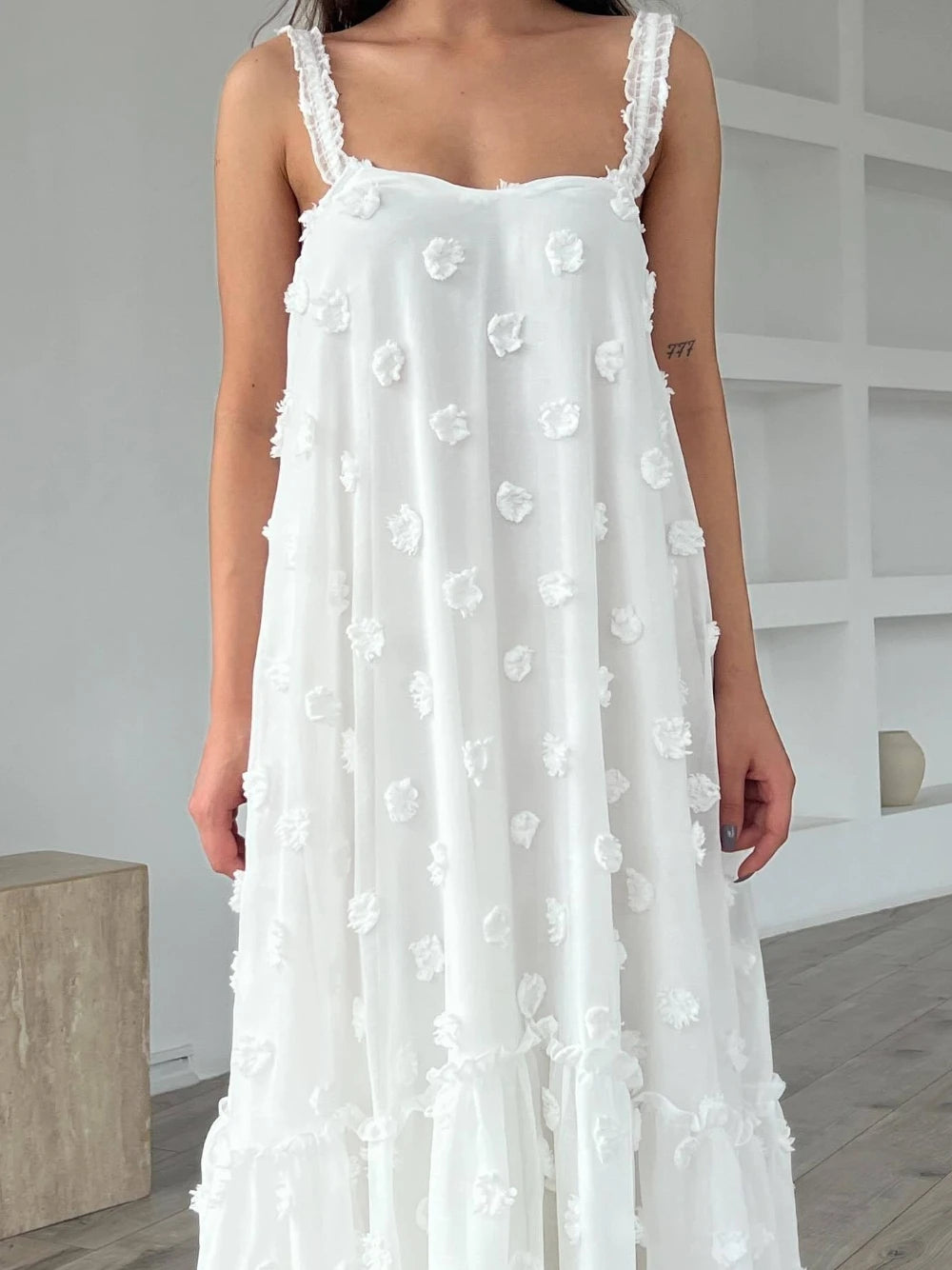 Robe de soirée à la mode fleurs 3D pour femmes