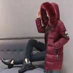 Manteau d'hiver en fausse fourrure pour femmes