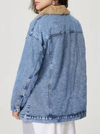 Veste en jean vintage à simple boutonnage pour femmes