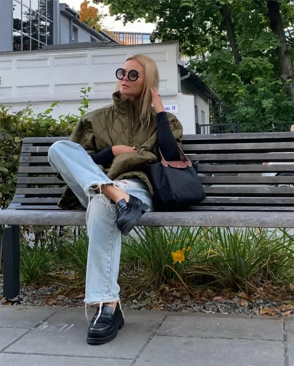 Veste matelassée en coton uni tendance pour femmes
