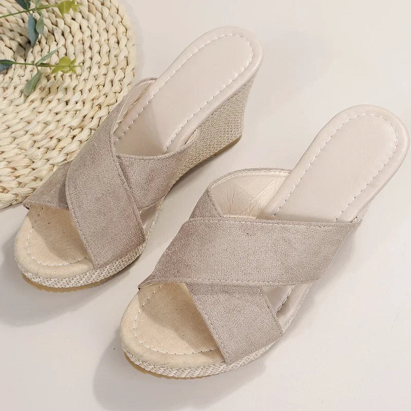 Sandales à talons hauts et semelles épaisses pour femmes