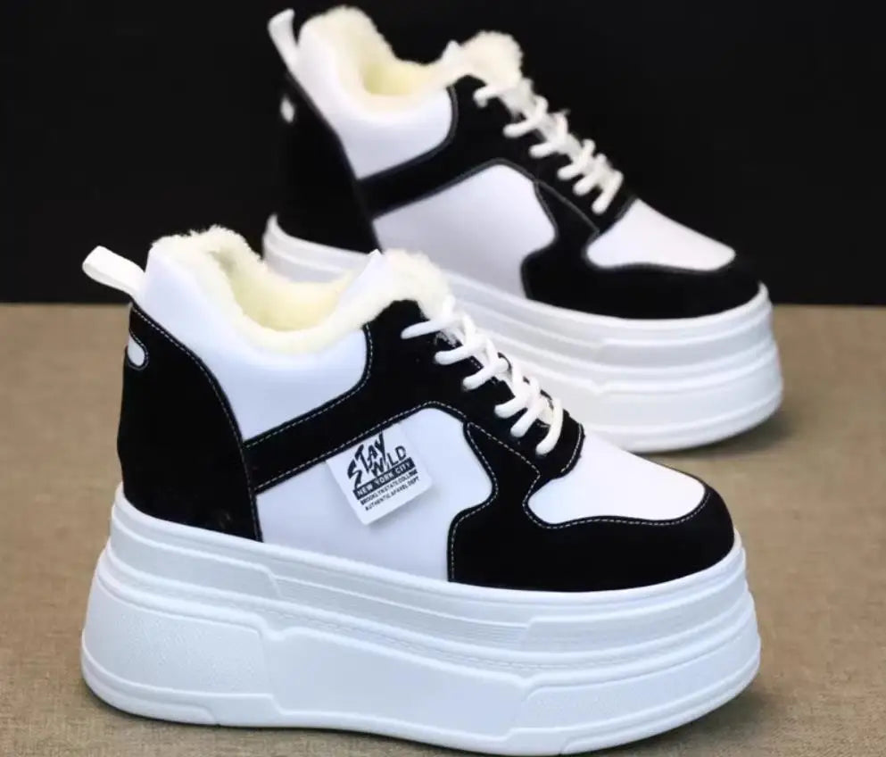Baskets air blanches en cuir pour Femmes