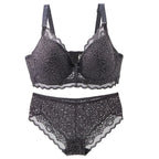 Ensemble de soutien-gorge Push Up et culotte pour femmes