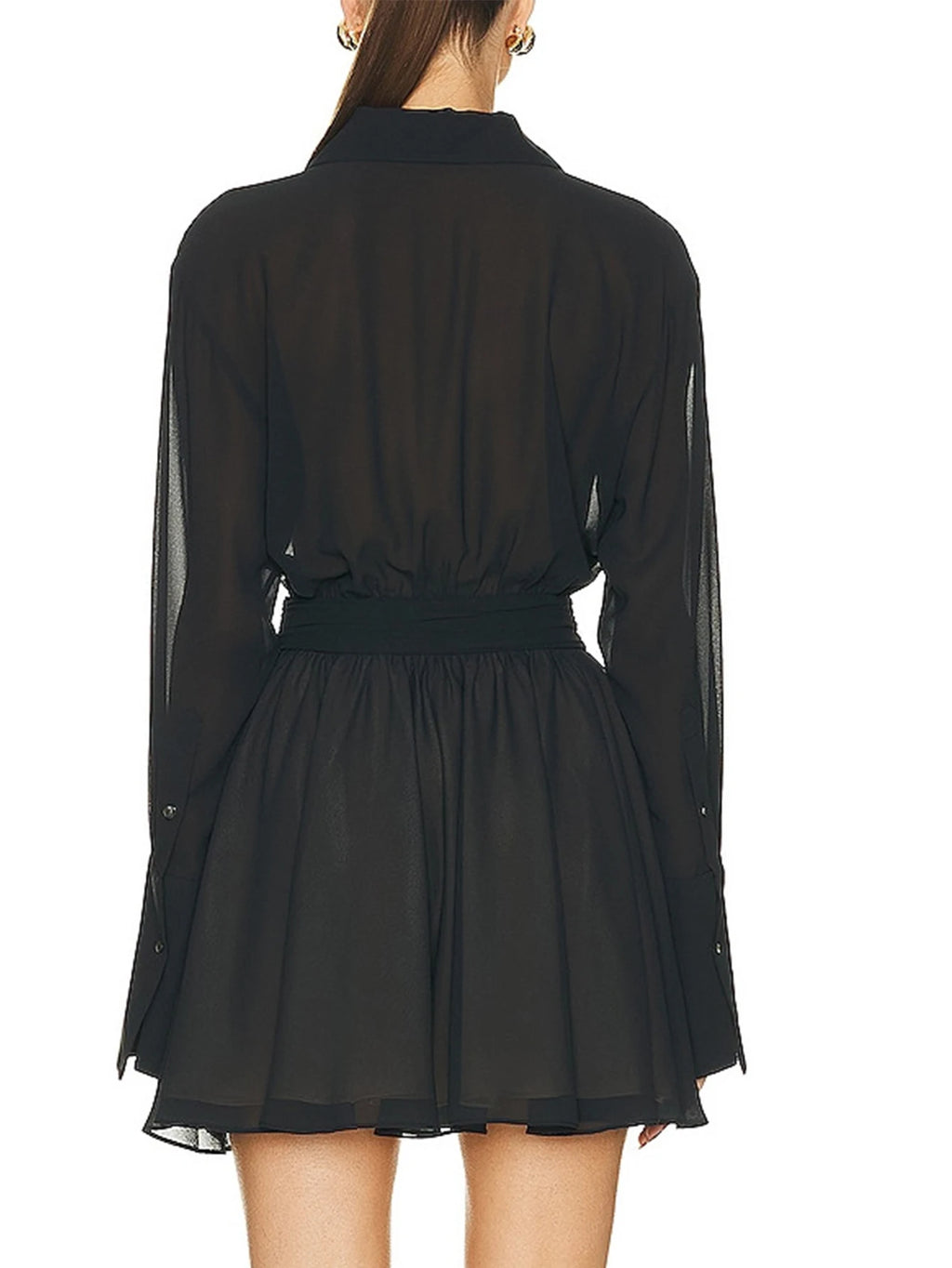Mini robe d'été en mousseline de soie pour femmes