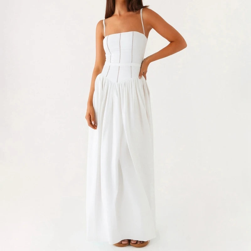 Robe longue d'été à imprimé floral pour femmes
