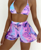 Maillot de bain de bikini 3 pièces pour femmes