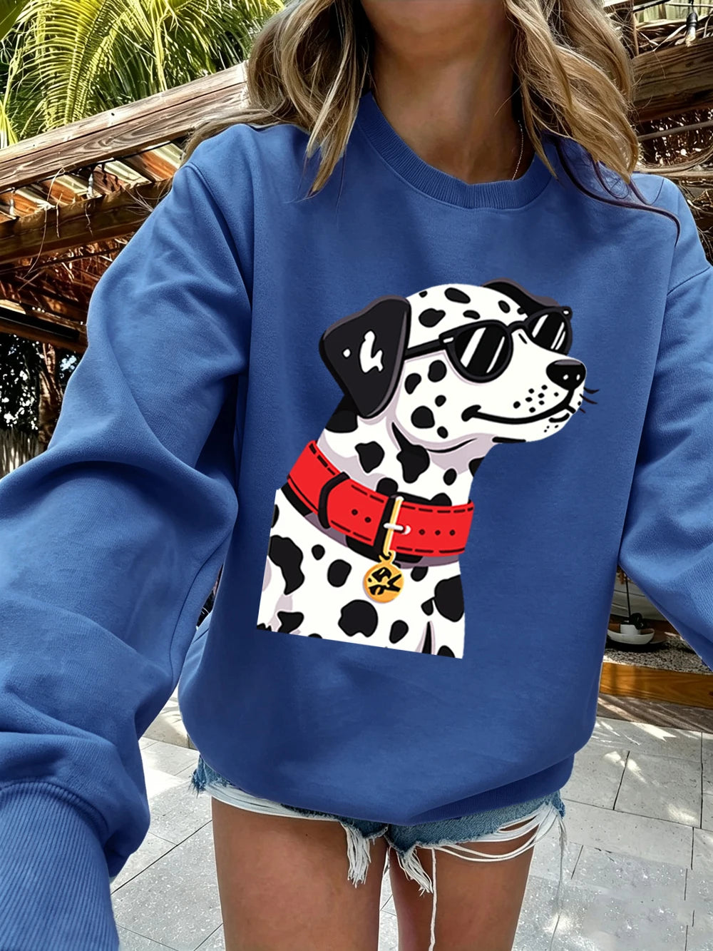 Sweat-shirt à capuche ample et chaud en polaire pour femmes