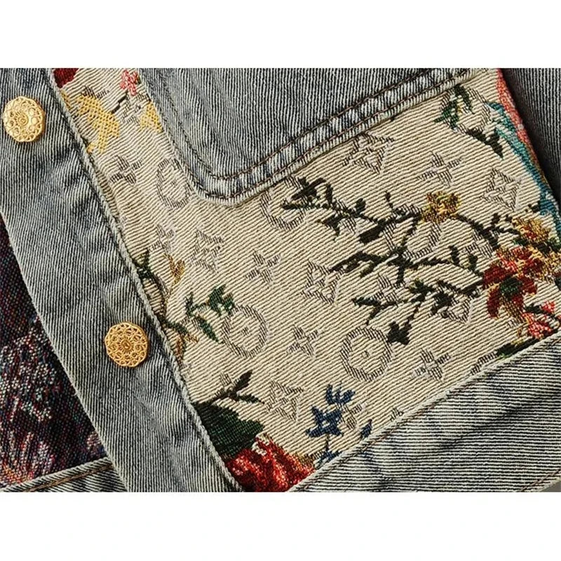 Veste en jean à manches longues pour femmes