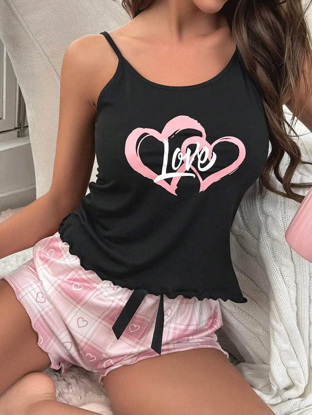 Pyjama 2 Pièces Femme – Débardeur et Short