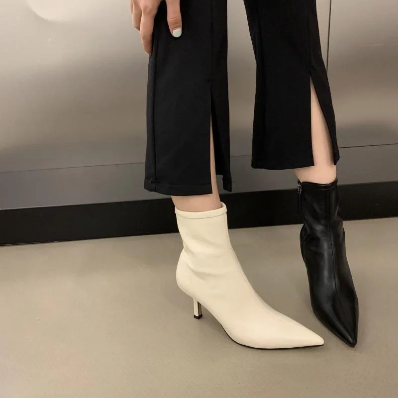 Bottines à talons fins pour femmes