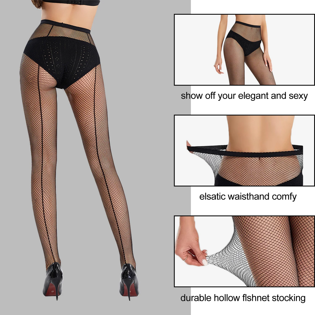 Collants résille en nylon pour femmes