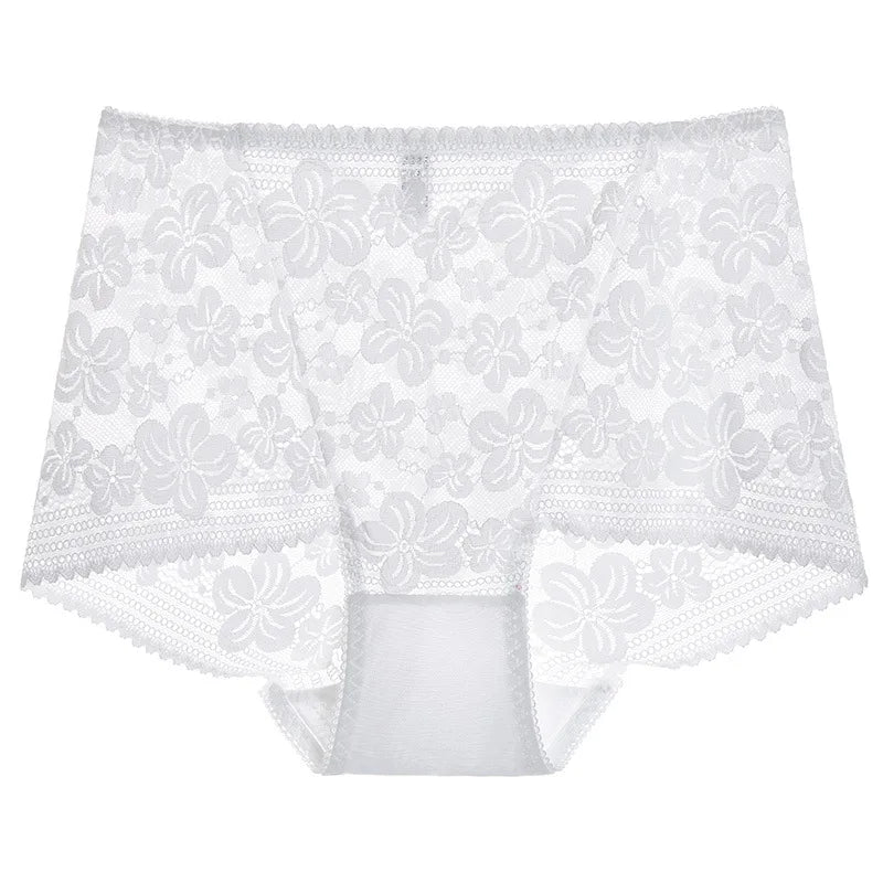 Culotte taille haute en dentelle sans couture pour femmes