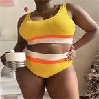 Maillot de bain deux pièces grande taille pour femmes