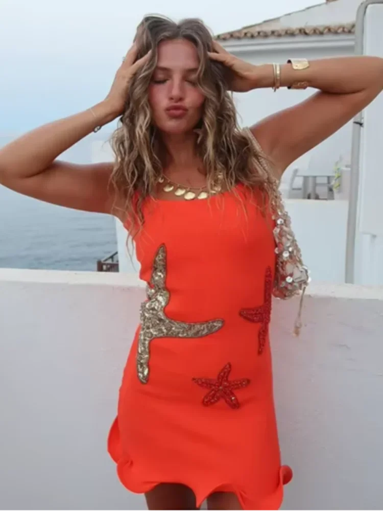 Mini-Robe Femme – Volants Chic