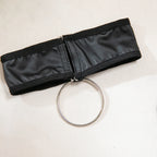 Body moulante en maille en cuir PU pour femmes