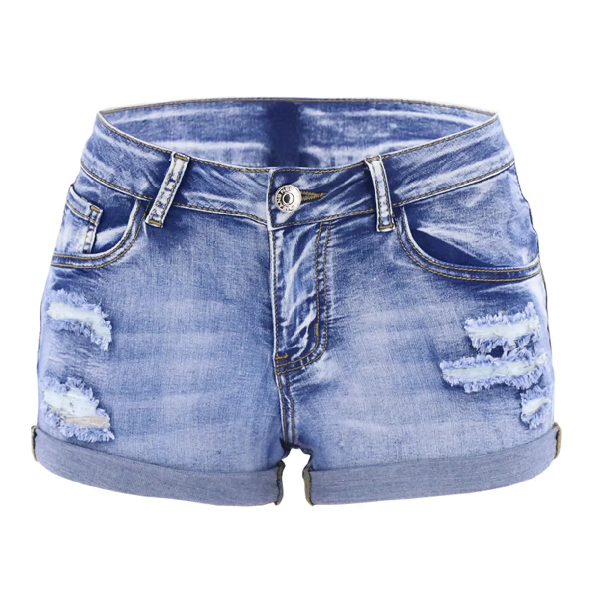 Short en Jean Femme – Fentes Tendance