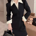 Robe moulante à manches longues pour femmes