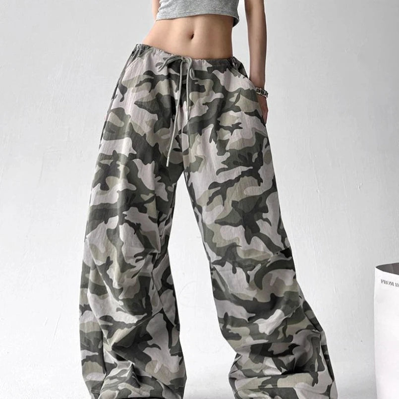 Pantalon camouflage rétro américain pour femmes