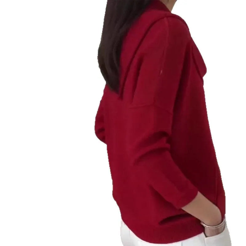Pull en tricot à manches longues pour femmes