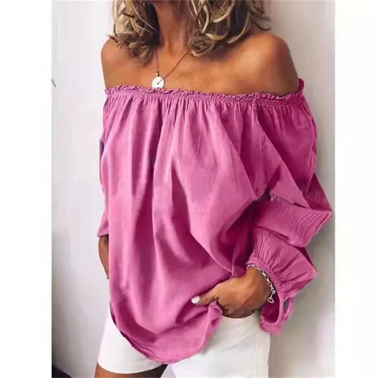 Chemise à manches longues décontracté pour femmes