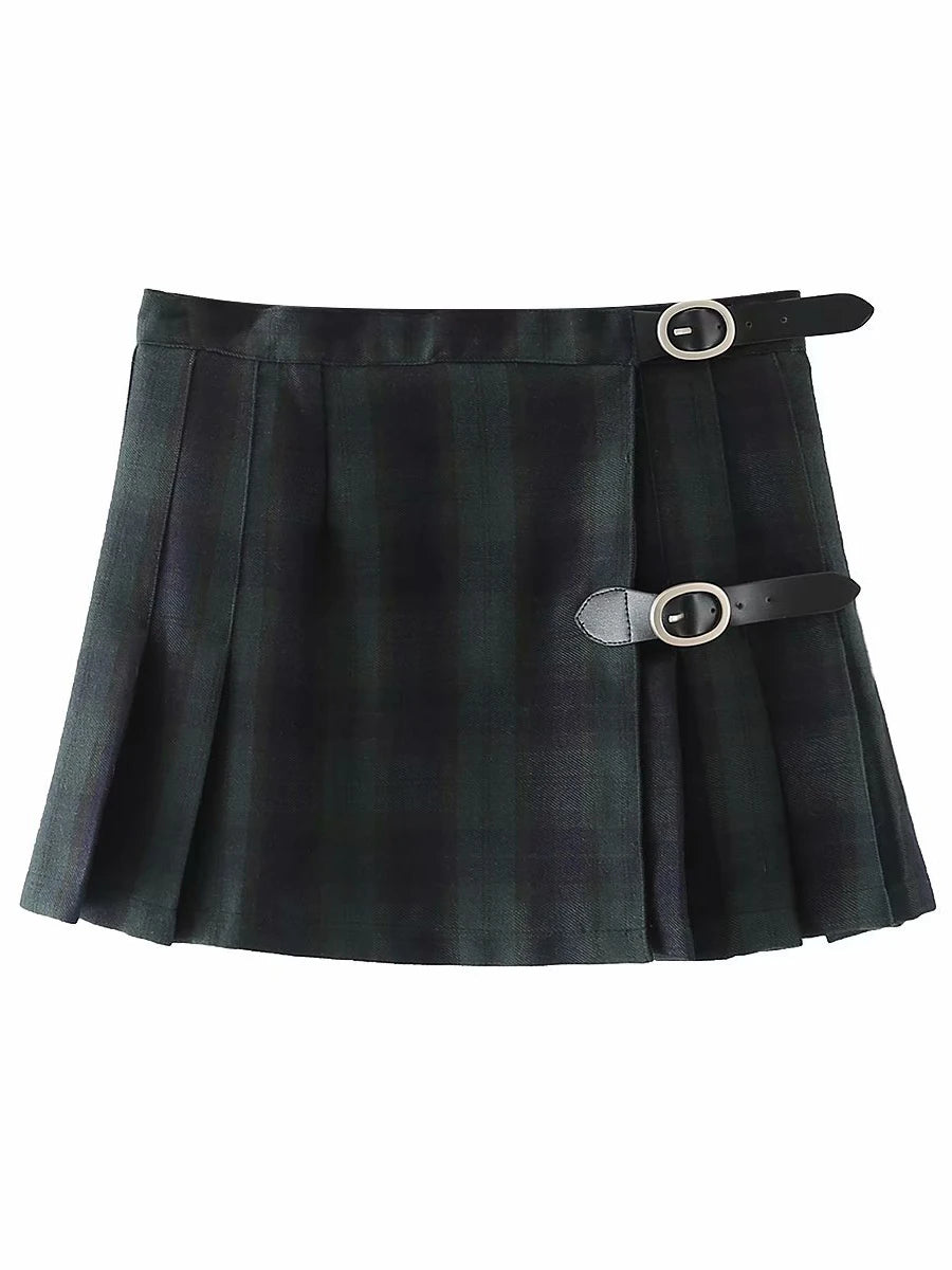 Mini jupes cargo en jean vintage pour femmes
