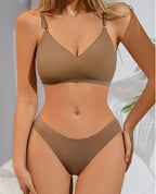 Ensemble de sous-vêtements sans couture soutien-gorge et string pour femmes