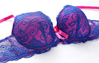Ensemble brassière Push Up en dentelle et string pour femmes