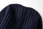 Cardigan à manches et col rond pour femmes