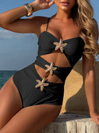 Maillots de bain une pièce découpé pour femmes