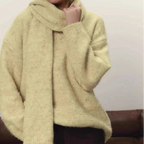 Pull tricoté à col en v pour femmes