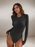 Body à col rond et moulant pour femmes