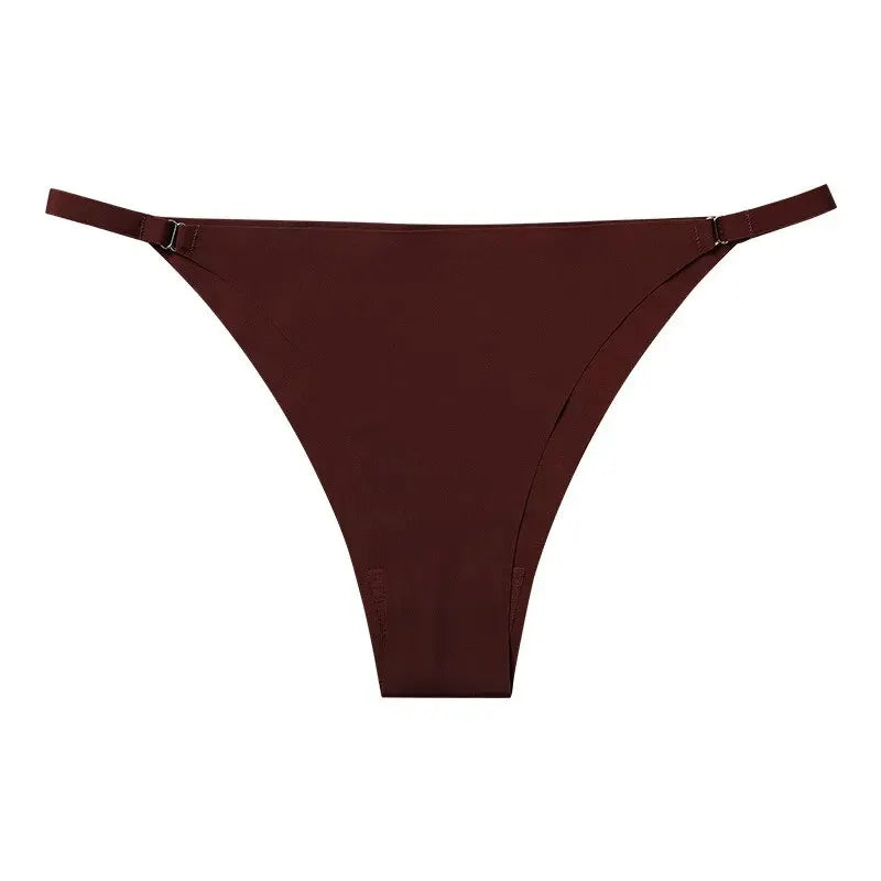 Culotte sexy en coton avec ceinture fine pour femmes
