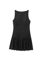 Robe courte à volants pour femmes