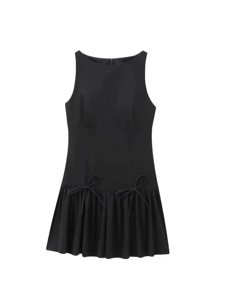 Robe courte à volants pour femmes