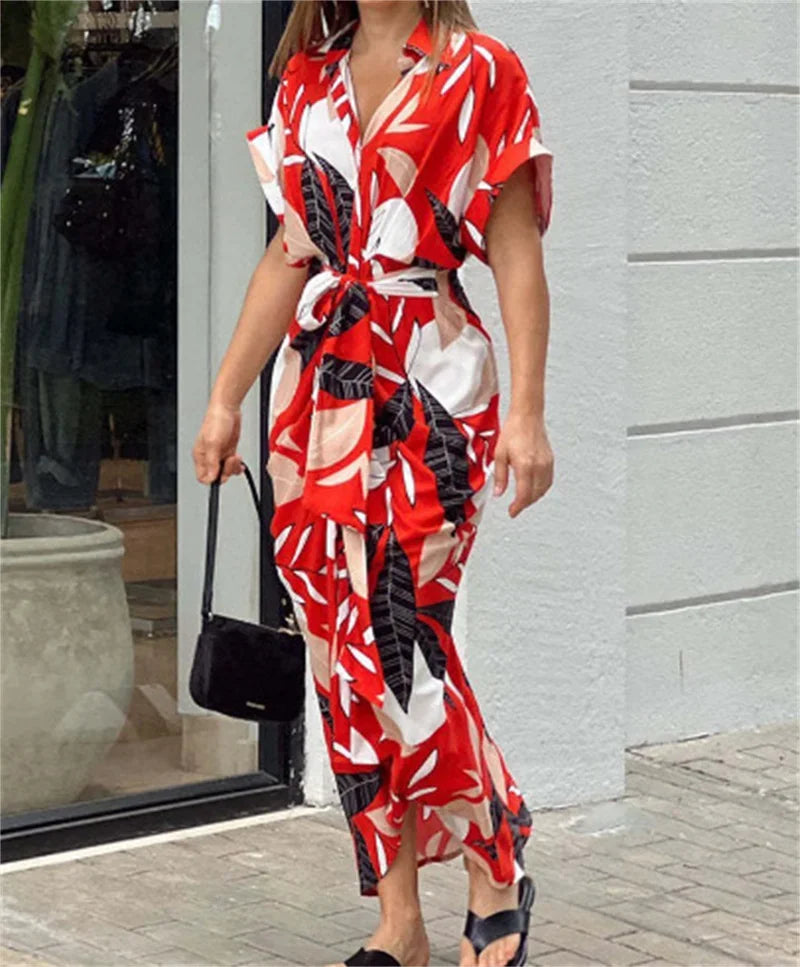 Robe à lacets taille haute pour femmes