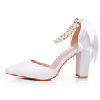 Sandales pointues en cuir pour femmes