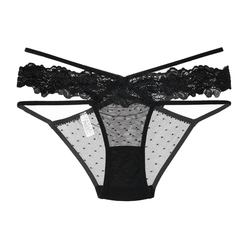 Culotte transparente en dentelle pour femmes