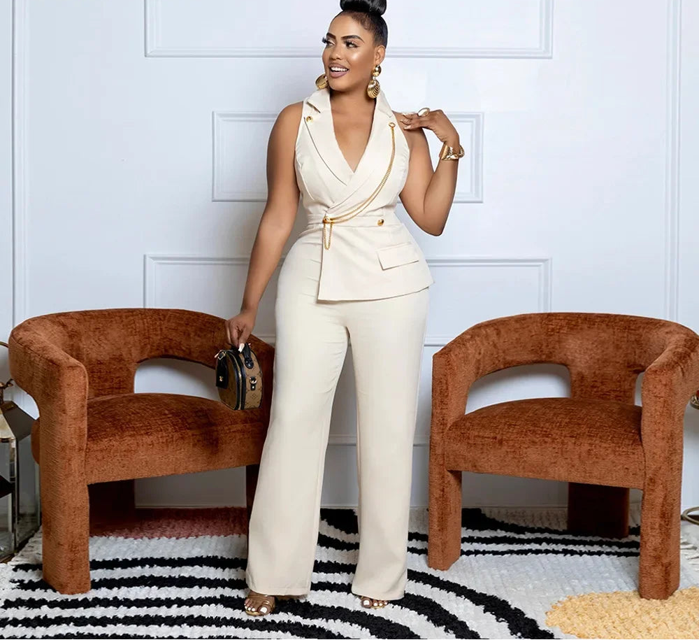 Combinaison blazer élégante  pour femmes