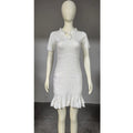 Robe courte en maille pour femmes