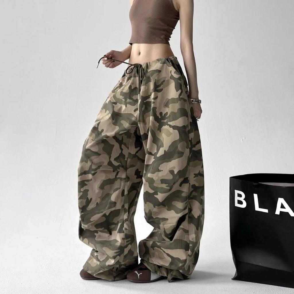 Pantalon camouflage rétro américain pour femmes