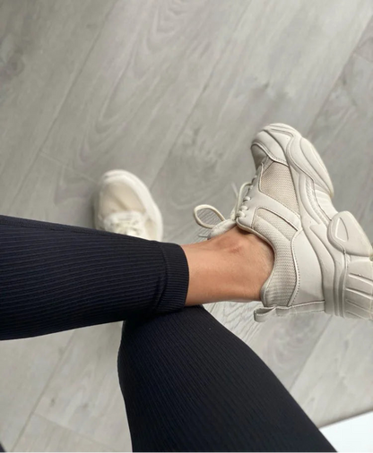 Legging Thermique Femme – Côtelé et Taille Haute