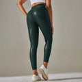 Leggings en cuir PU pour femmes