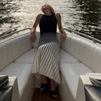 Robe en maille côtelée pour femmes