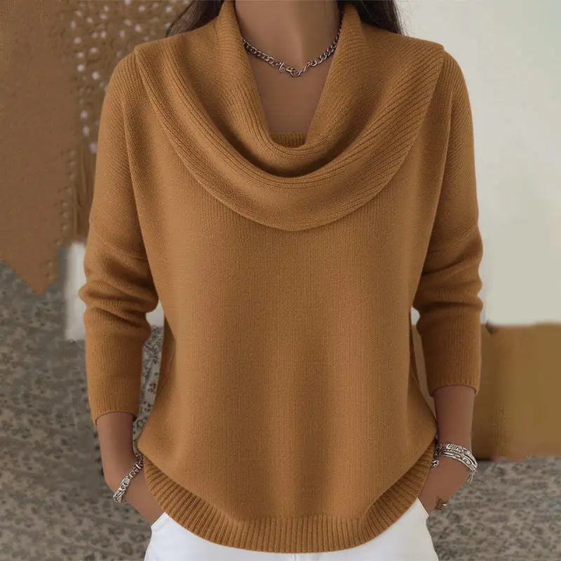 Pull en tricot à manches longues pour femmes